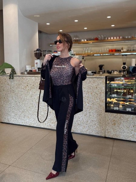 ترنج Christian Dior leopard 3 قطع